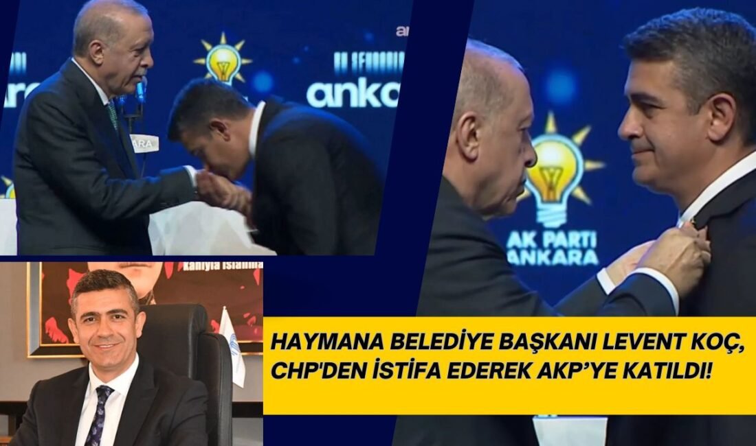 Haymana Belediye Başkanı Levent Koç, bugün CHP’den istifa etti. Koç,