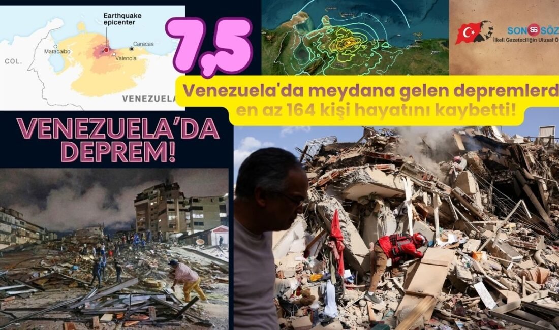 Çarşamba akşamı Venezuela’da bir dakikadan kısa bir süre arayla iki