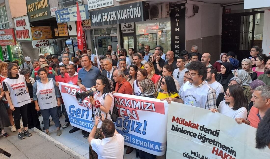 Özel Sektör Öğretmenleri Sendikası’nın (Öğretmen Sendikası), çağrısıyla mülakat mağduru öğretmenler