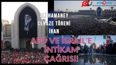 Dün Tahran’daki Büyük Mescid-i Haram’ın içinde, günlerce sürecek ve İran’ın