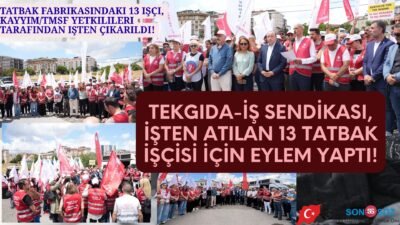 Tekgıda-İş Sendikası, kayyum/TMSF yetkilileri tarafından işten atılan işçilerin sesini duyurmak