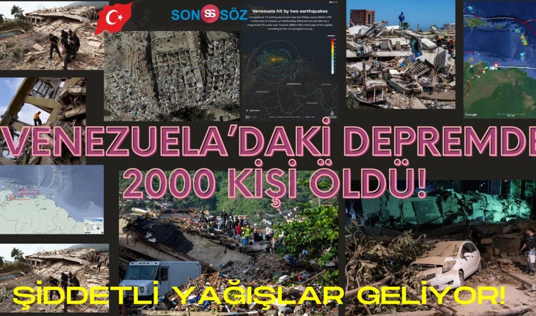 Birleşmiş Milletler, Venezuela’da geçen hafta meydana gelen çifte depremden ağır