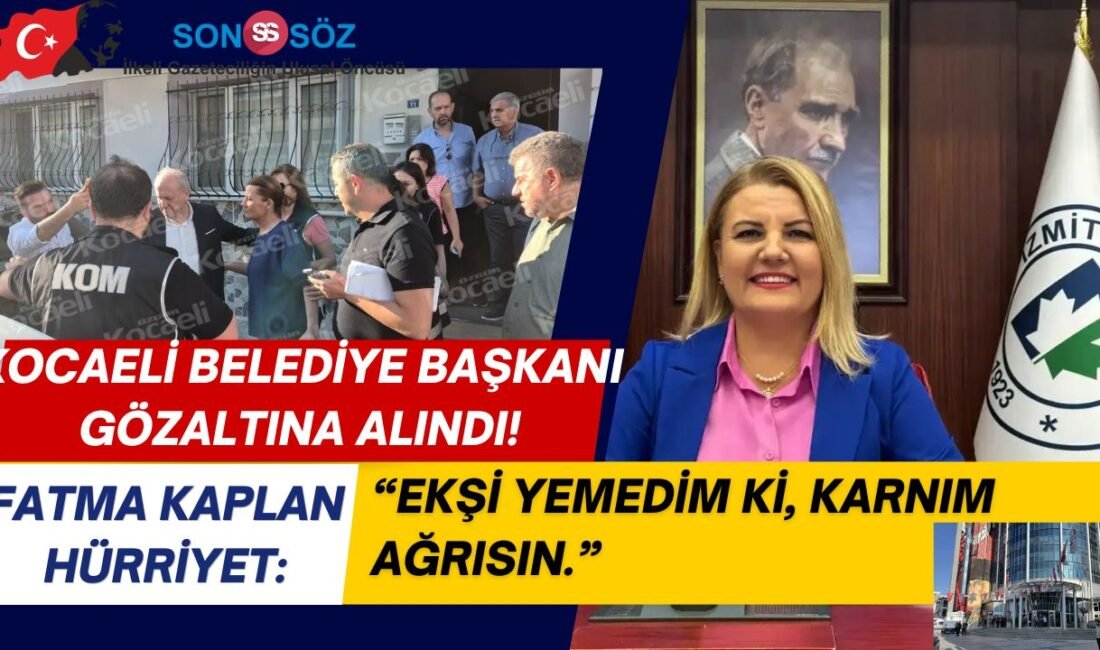 İzmit Belediye Başkanı Fatma Kaplan Hürriyet’in evine giden polis ekipleri