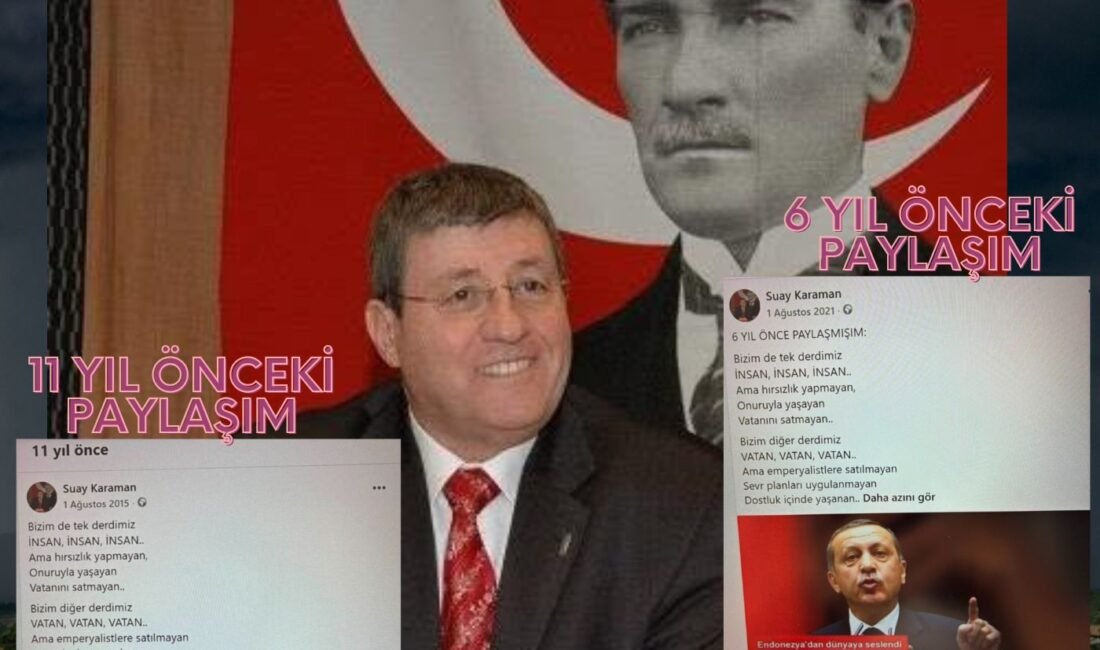 Karaman'ın 6 yıl önce de aynı paylaşımı yeniden paylaştığı mesajda