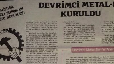 12 Eylül 1980 darbesinden sonra DİSK ve bağlı sendikalar dışında