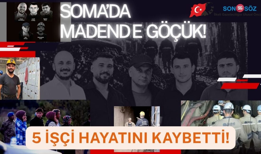 Manisa’nın Soma ilçesindeki bir maden işletmesinde meydana gelen göçük sonucu