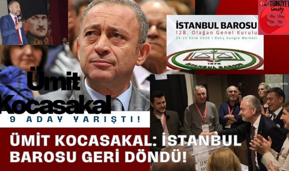 Ümit Kocasakal 10 yıl sonra yeniden İstanbul Barosu Başkanı oldu!