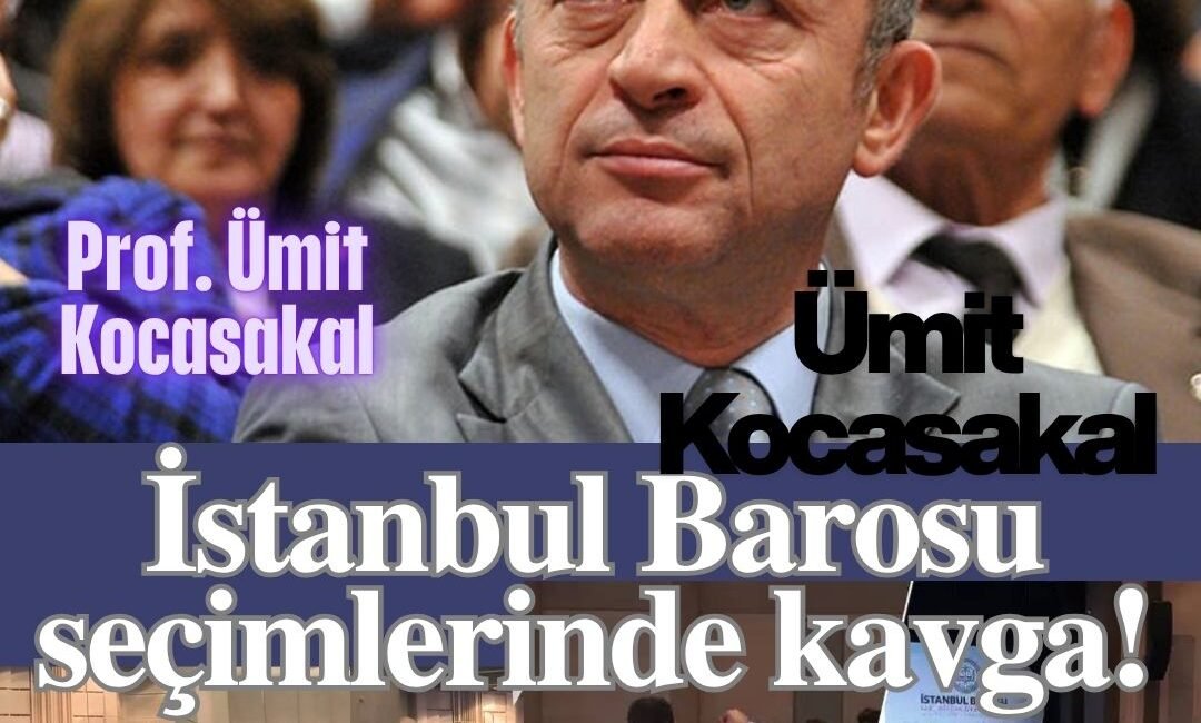 İstanbul Barosu’nun 128. Olağan Genel Kurulu’nda sloganlar ve bayraklar nedeniyle
